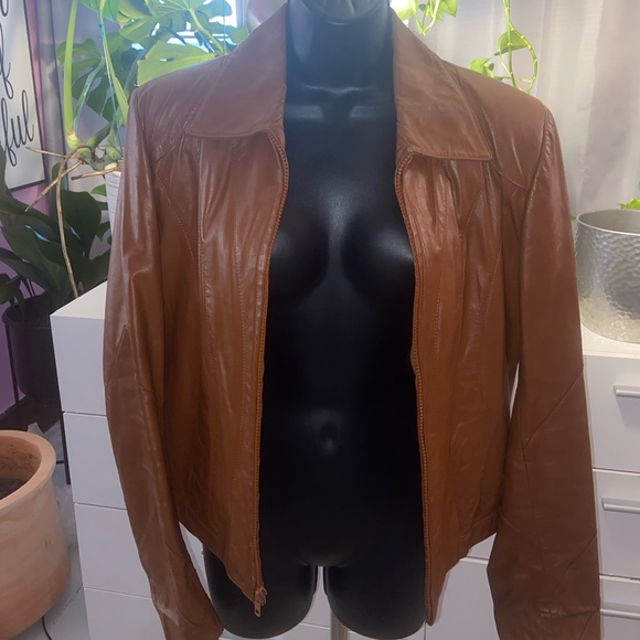 Vintage 70s Wilson’s Leather Men’s coat size 38 - Picture 2 of 11